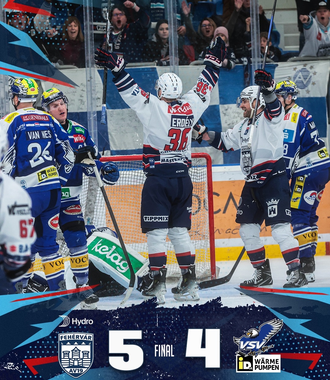 Osztrák jégkorongliga - hét vereség után újra győzött a Fehérvár